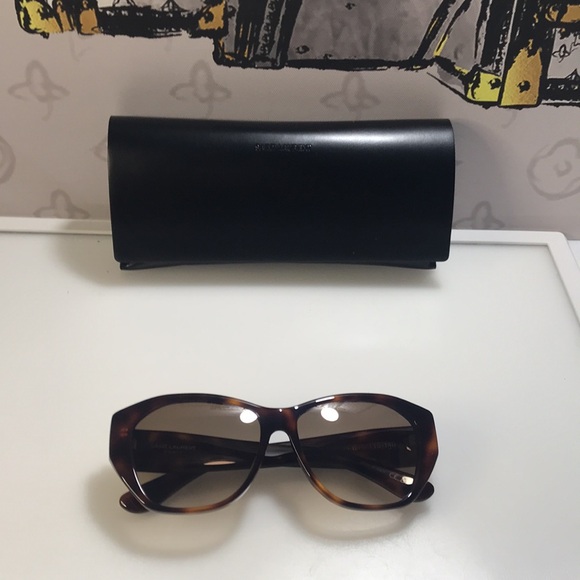💯- New SAINT LAURENT SLM8 Cat Eye HAVANA Brown Frame/Grey Lenses Sunglasses - Picture 14 of 14